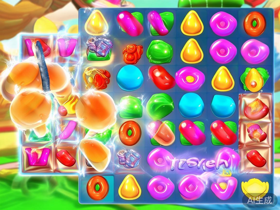 在糖果派对中，特殊糖果的合理组合是提高爆分的关键。